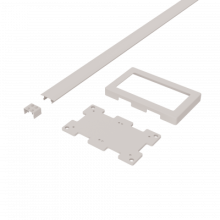 Aluminium overkapping accesoires -  verbindingsset 300cm Kiezelgrijs