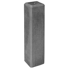 Betonpoer zwart 15x15x60cm/M16 ( zit niet standaard een stelplaat bij )
