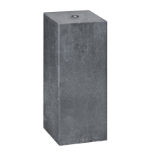 Betonpoer zwart 20x20x60cm/M20