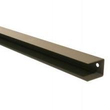 1071689 Stalen afdekkap met structuur poedercoating tbv H-gleufpaal 4.5x3.7x200cm kwartsgrijs RAL703
