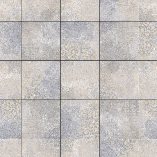 Cerasun Catania decor Blue 60x60x4cm