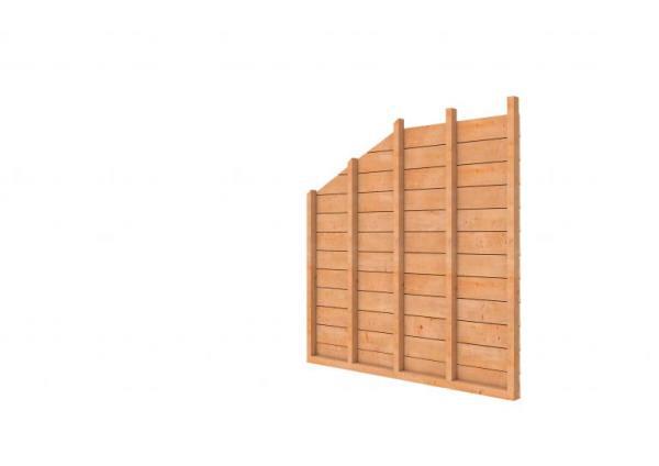 1022913 Douglas wandpakket t.b.v. enkelzijdige zijwand kapschuur Comfort, kleurloos geïmpregneerd.