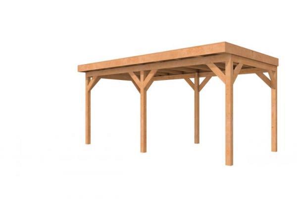 1022852 Douglasvision buitenverblijf Comfort 500 x 270 cm, kleurloos geïmpregneerd.