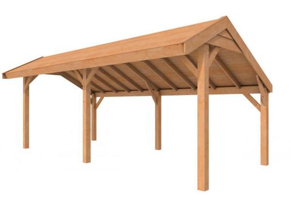 1022909 Douglasvision kapschuur Comfort 600 x 250 cm, kleurloos geïmpregneerd.