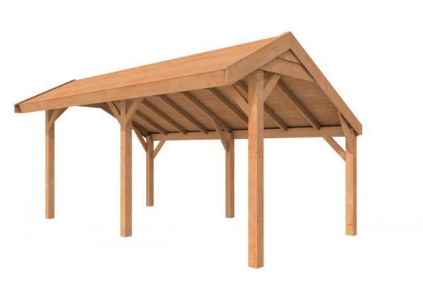 1022907 Douglasvision kapschuur Comfort 500 x 250 cm, kleurloos geïmpregneerd.