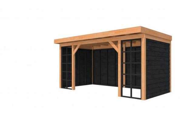 1046186 Douglasvision buitenverblijf Comfort Compleet 500 X 270 cm, kleurloos geïmpregneerd, wanden 