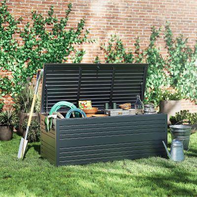 Orion Sit & Store - Aluminium opbergbox Antraciet 1015 liter