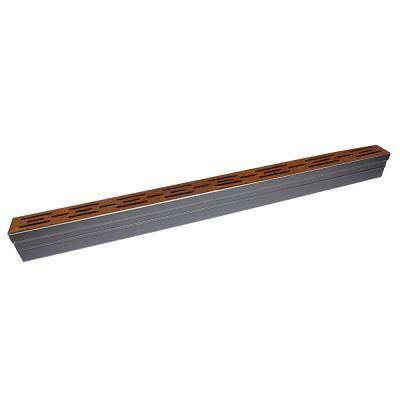 Watergoot met corten rooster 6x10x100cm (ACTIE)